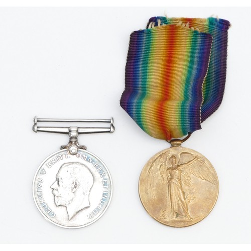 290 - WWI pair of War and Victory medals, awarded to 81881 GNR. J. Page R.A.