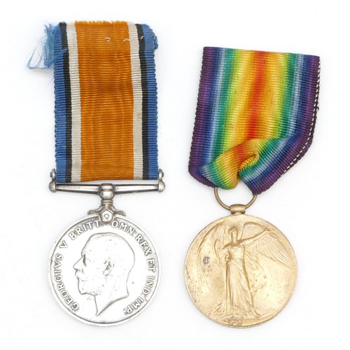 298 - WWI pair of War and Victory medals, awarded to K. 24775 P. Ratcliffe. STO. 1. R.N.