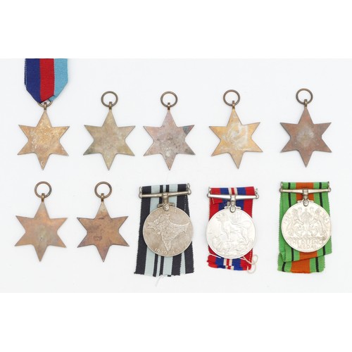 349 - WWII group of Ten medals, including a 1939-1945 Star, Atlantic Star, two Italy Stars, two Africa Sta... 