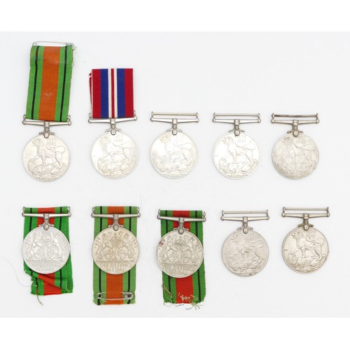 358 - WWII seven War and three Defence medals.