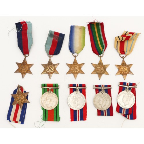 361 - WWII medals, to include two 1939-1945 Stars, Atlantic Star, Pacific Star, Africa Star, The France An... 