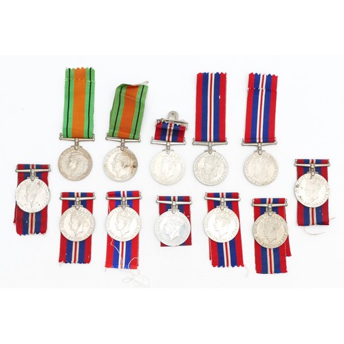 363 - WWII Ten War and two defence medals.