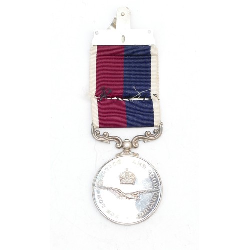 367 - ERII R.A.F Long Service medal, awarded to V2422196 SGT. W. M. Clark. R.A.F.