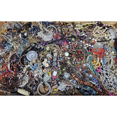 6 - Approximately 10kg of costume jewellery, unchecked