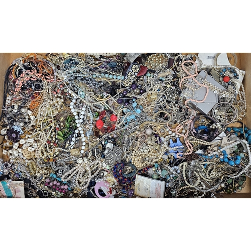 10 - Approximately 10kg of costume jewellery, unchecked