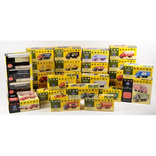 50 - Fifty nine die-cast model vehicles, in original boxes, to include 24 by Vanguard, 3 of which are lim... 