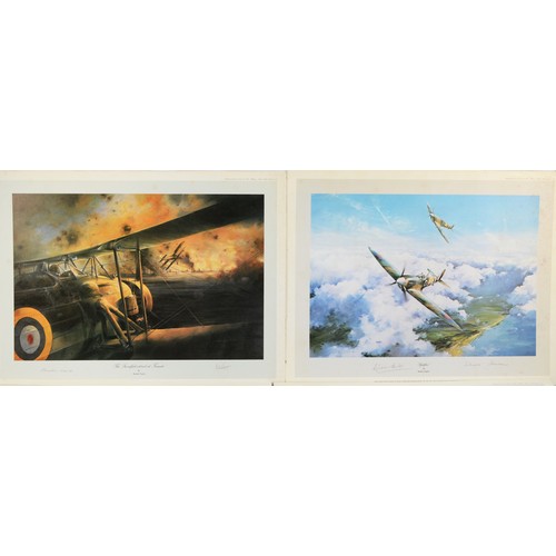 65 - The Swordfish Attack at Taranto, print mounted on hardboard, Universal Promotions, 1979, signed in p... 