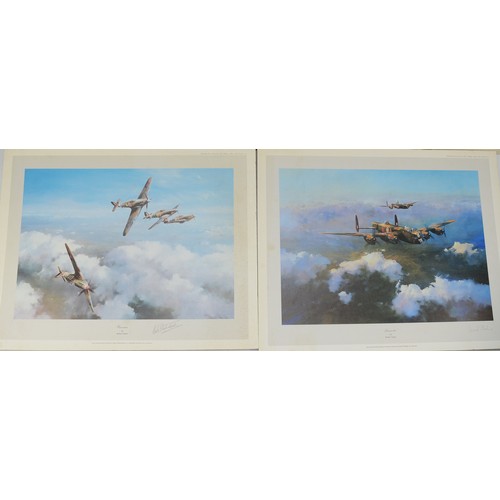 65 - The Swordfish Attack at Taranto, print mounted on hardboard, Universal Promotions, 1979, signed in p... 