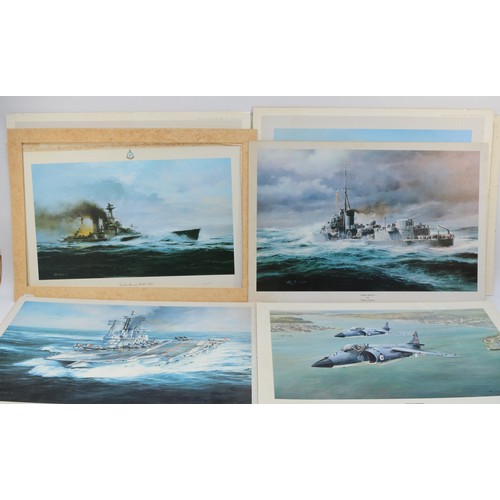 65 - The Swordfish Attack at Taranto, print mounted on hardboard, Universal Promotions, 1979, signed in p... 