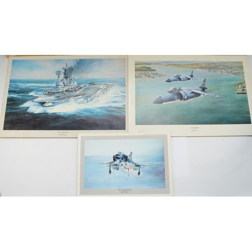 65 - The Swordfish Attack at Taranto, print mounted on hardboard, Universal Promotions, 1979, signed in p... 