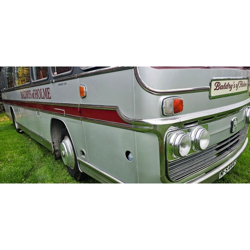  1975 Bedford Y series Plaxton Panorama Elite III. Registration number MFS 444P. Chassis number YRQ2D... 