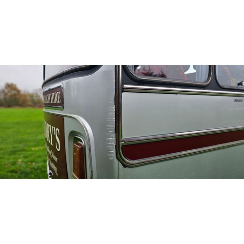  1975 Bedford Y series Plaxton Panorama Elite III. Registration number MFS 444P. Chassis number YRQ2D... 