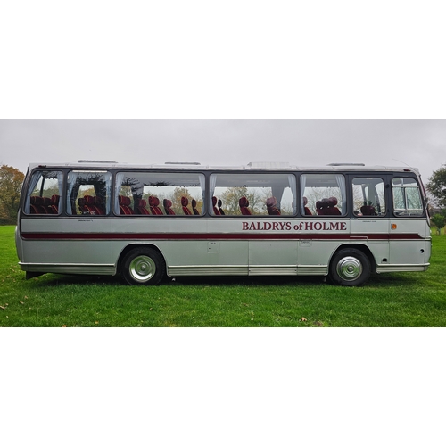  1975 Bedford Y series Plaxton Panorama Elite III. Registration number MFS 444P. Chassis number YRQ2D... 