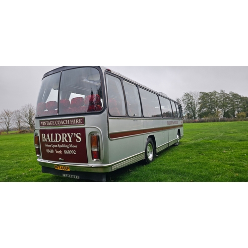  1975 Bedford Y series Plaxton Panorama Elite III. Registration number MFS 444P. Chassis number YRQ2D... 