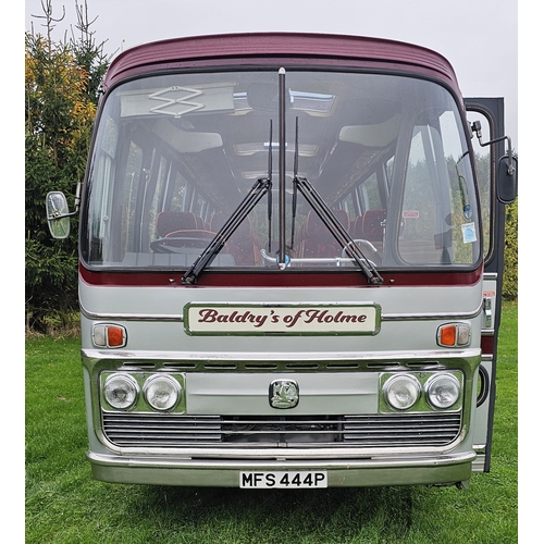  1975 Bedford Y series Plaxton Panorama Elite III. Registration number MFS 444P. Chassis number YRQ2D... 