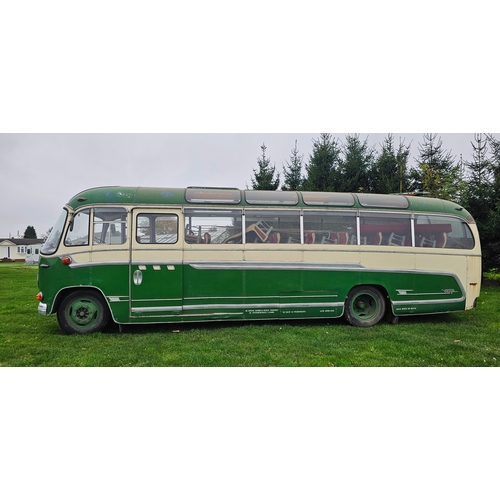  1960 Bedford SB3 Duple Super Vega, petrol. Registration number 551 HHW. Chassis number SB3 73484. 
S... 