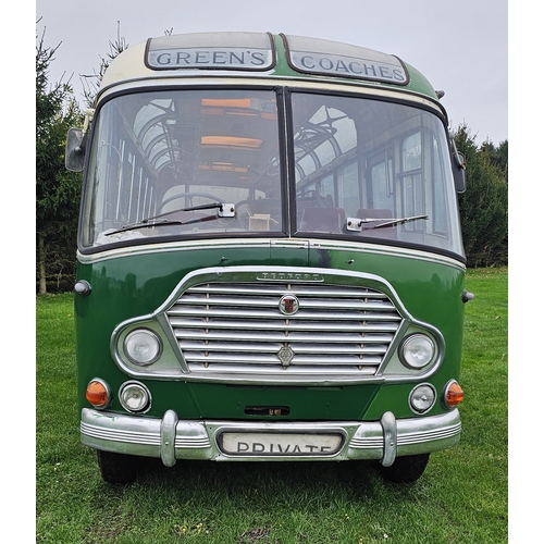  1960 Bedford SB3 Duple Super Vega, petrol. Registration number 551 HHW. Chassis number SB3 73484. 
S... 