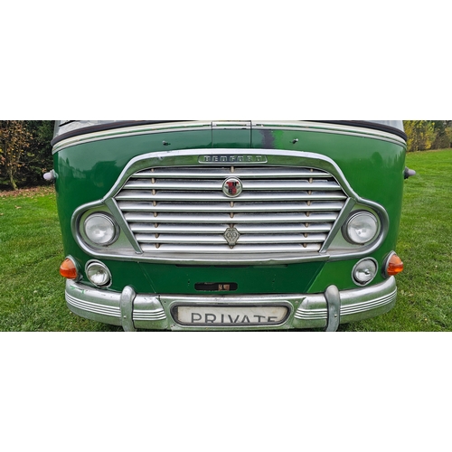  1960 Bedford SB3 Duple Super Vega, petrol. Registration number 551 HHW. Chassis number SB3 73484. 
S... 