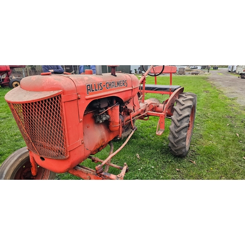  c.1948 Allis Chalmers Model B tractor. Registration number not registered.
There is no paperwork wit... 