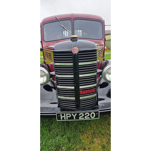  1952 Bedford M type, 3515cc. Registration number HPY 220. Chassis number MST 226559. Engine number K... 