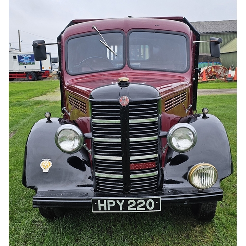  1952 Bedford M type, 3515cc. Registration number HPY 220. Chassis number MST 226559. Engine number K... 