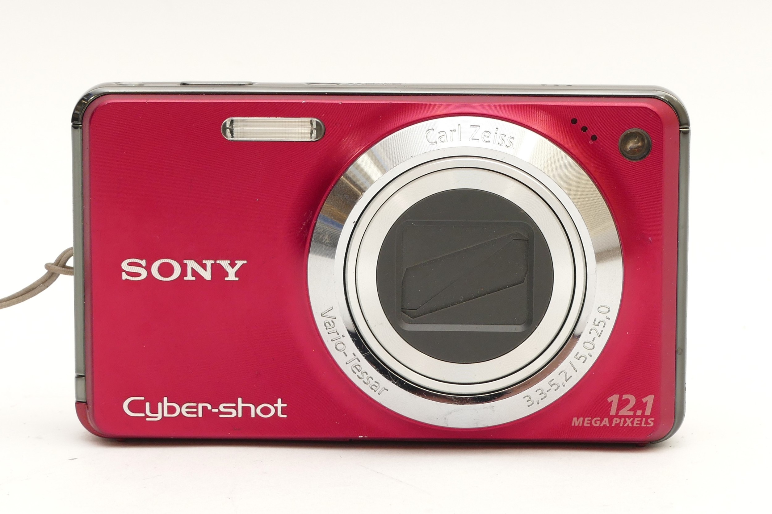 A Sony Cyber-Shot DSC-W270 compact digital camera, in red.