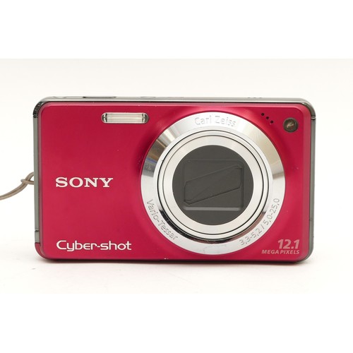 A Sony Cyber-Shot DSC-W270 compact digital camera, in red.