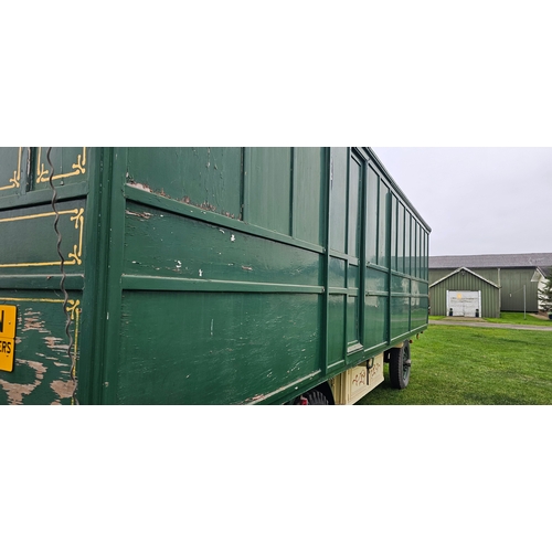  c.1908 Orton & Sons, Spooner Showman's Living Van. Made for Enoch Farrah, Wakefield. Typical three b... 