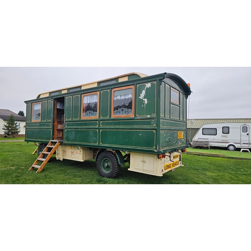  c.1908 Orton & Sons, Spooner Showman's Living Van. Made for Enoch Farrah, Wakefield. Typical three b... 