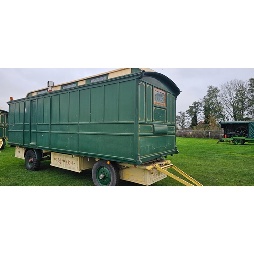  c.1908 Orton & Sons, Spooner Showman's Living Van. Made for Enoch Farrah, Wakefield. Typical three b... 