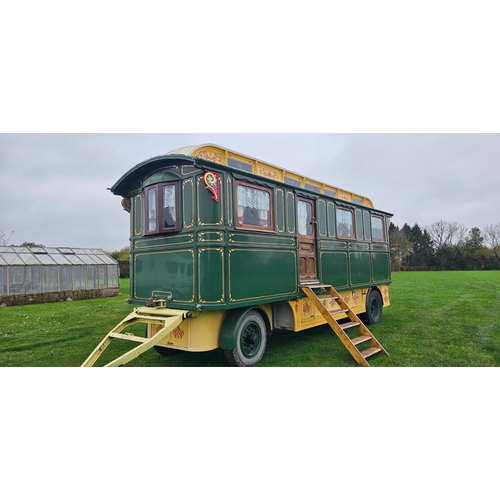  c.1935 Hurst's of Retford Showman's living van. Made for Charles Tuby of Doncaster. Typical three ba... 