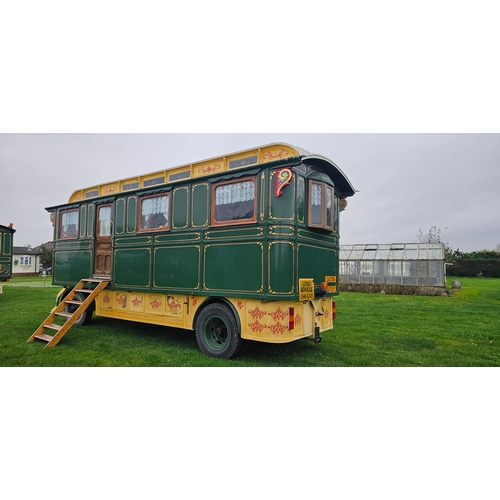  c.1935 Hurst's of Retford Showman's living van. Made for Charles Tuby of Doncaster. Typical three ba... 