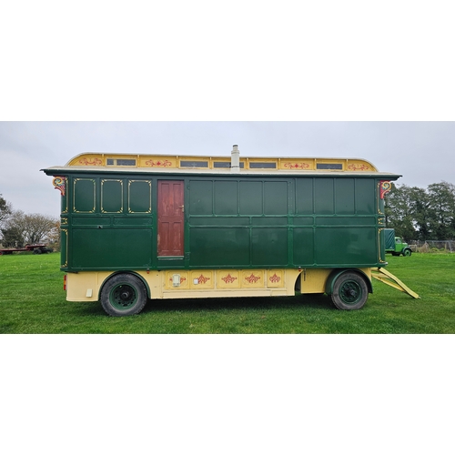  c.1935 Hurst's of Retford Showman's living van. Made for Charles Tuby of Doncaster. Typical three ba... 