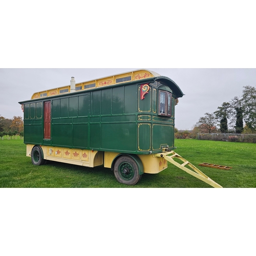  c.1935 Hurst's of Retford Showman's living van. Made for Charles Tuby of Doncaster. Typical three ba... 