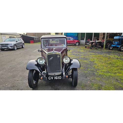 509 - 1933 Austin Heavy 12/4, 11.9hp. Registration number GV 1610. Chassis number H 1027. Body number HC 9... 