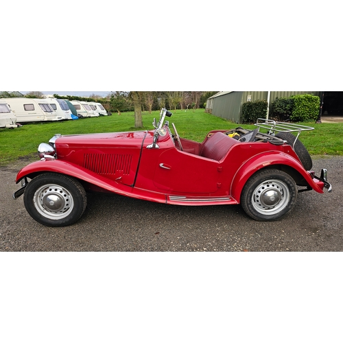 510 - 1950 MG TD RHD. Registration number USV 564 (non transferrable). Body Type 22381. Body No., 2439/497... 