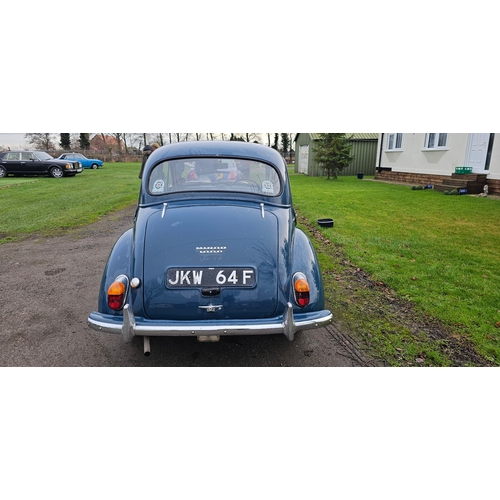 511 - 1968 Morris Minor, 1098cc. Registration number JKW 64F. Chassis number M/AS5 D 1203352M (note the V5... 