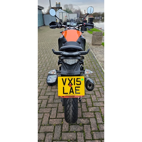 601 - 2015 KTM 1050 Adventure ABS, 1050cc. Registration number VX15 LAE. VIN number VBKV43409FM924913. Eng... 