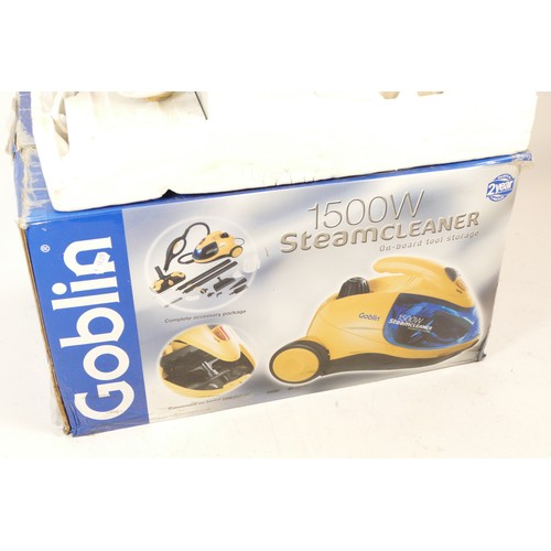 108 - Goblin 1500w 240v steam cleaner and a Goblin Teasmade.