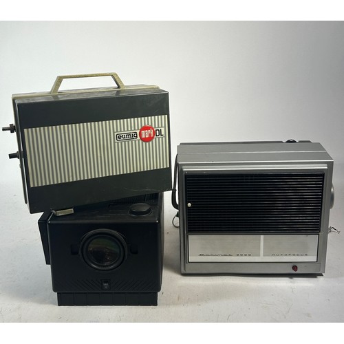 163 - Braun Paximat 3000 slide projector, Eumig DL cine projector, Kodak brownie eight 58 cine projector a... 