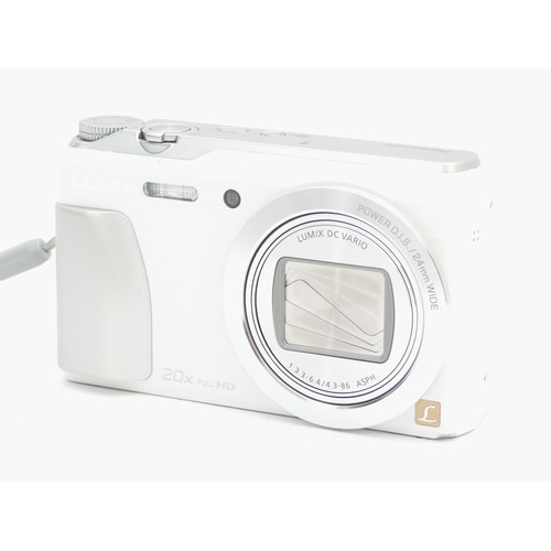 188 - A Panasonic Lumix, model no. DMC-TZ55, in white.