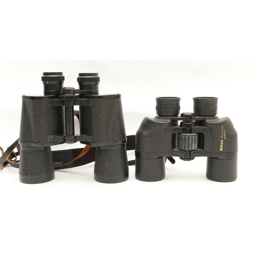 236 - Two pairs of binoculars, to include, Nikon Action 8 x 40, and a 7 x 50, Made in the USSR. (2)