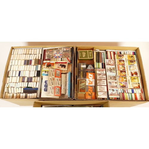 385 - A substantial collection of 20th century match boxes and match books, to include numerous souvenir, ... 