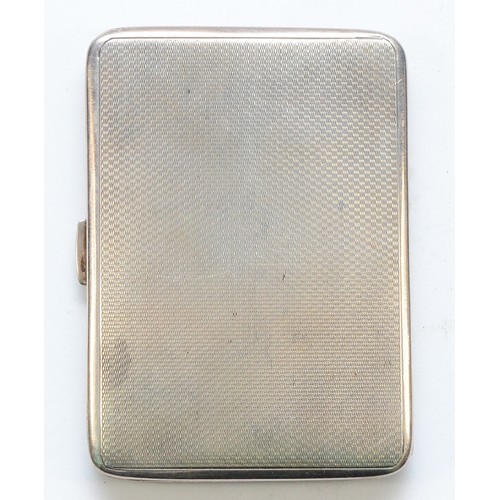 521 - A silver cigarette case, Chester 1936, 8.5 x 6.5cm, 88gm.