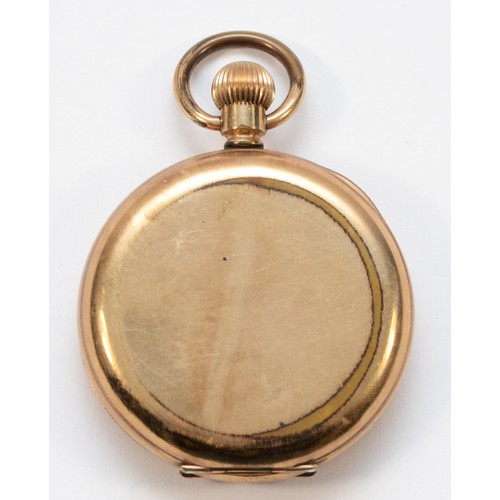 600 - Waltham, a gold plated keyless wind hunter pocket watch, traveller movement.
Working when catalogued... 