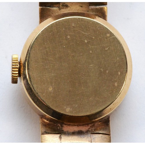 611 - Berkeley, a 9ct gold manual wind ladies wristwatch, hallmarks worn, gilt dial, 17 jewel movement, 17... 