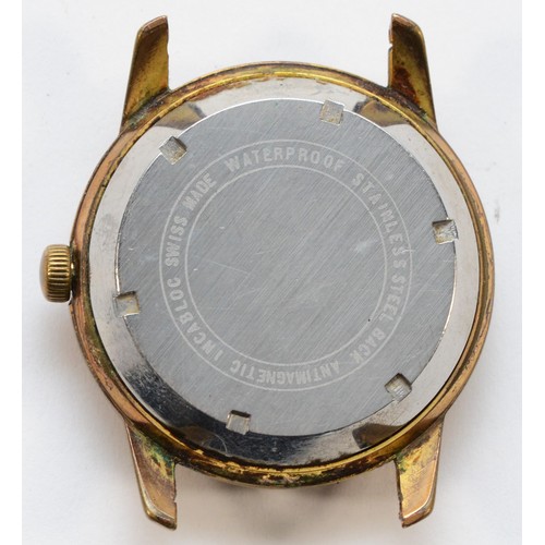 639 - Ramona, a gold plated automatic date gentleman's wristwatch, 34mm.
Working when catalogued