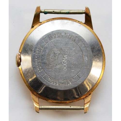 641 - Dogma, Prima, a gold plated manual wind gentleman's wristwatch, 32mm.
Working when catalogued