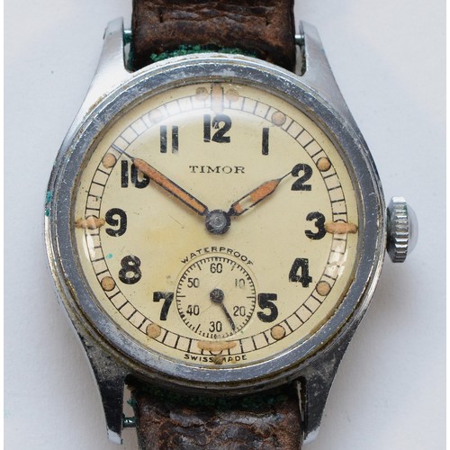 646 - Timor, a stainless steel manual wind gentleman's wristwatch, 30mm.
Working when catalogued