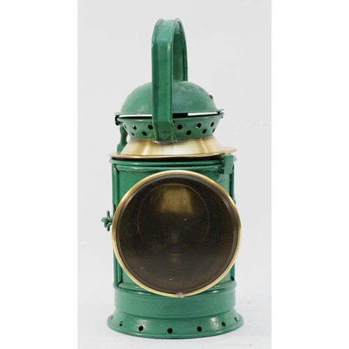 68 - A green G.W.R three-aspect handlamp, complete with burner.